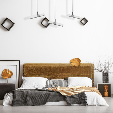 Milagro - Lampa sufitowa CASTRO WHITE / CHROME 3xG9