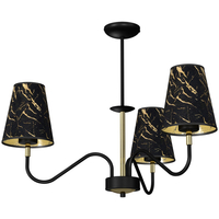Milagro - Lampa wisząca HERMES Black/Gold 3xE27
