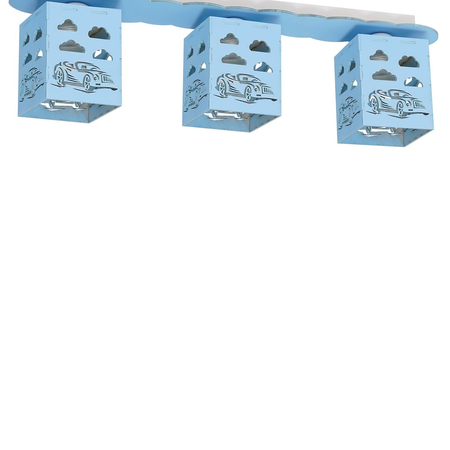 Milagro - Lampa sufitowa RALLY BLUE 3xE27 60W