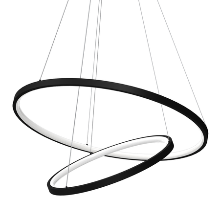 Milagro - Lampa wisząca ROTONDA BLACK 51W LED