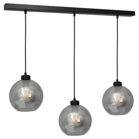 Milagro - Lampa wisząca SOFIA SMOKED 3xE27