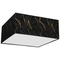Milagro - Lampa sufitowa SENSO Black/Gold kwadrat 2xE27