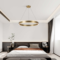 Lampa wisząca Midway Triangle złota LED 3000K