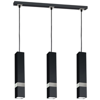 Milagro - Lampa wisząca VIDAR BLACK/CHROME 3xGU10