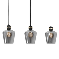 Milagro - Lampa wisząca RICHMOND BLACK / GOLD 3xE27  Listwa