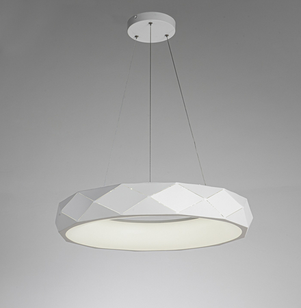 Lampa wisząca Reus biała LED 4000K
