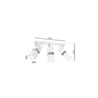 Milagro - Lampa sufitowa VIDAR WHITE/CHROME 3xGU10