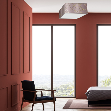 Milagro - Lampa sufitowa ZIGGY PINK Gold/Pink 3xE27