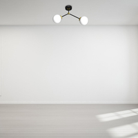 Milagro - Lampa sufitowa JOY BLACK / GOLD 2xE14