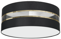 Milagro - Lampa Sufitowa ULTIMO BLACK 2xE27 Ø40cm