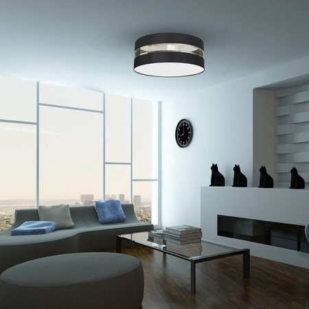 Milagro - Lampa Sufitowa ULTIMO BLACK 2xE27 Ø40cm