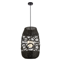 Milagro - Lampa wisząca ARONA BLACK 1xE14 fi 400