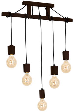 Milagro - Lampa Wisząca JACK 5xE27 Orzech