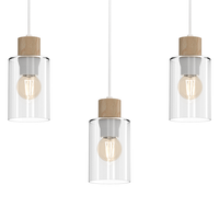 Milagro - Lampa wisząca MADERA 3xE27