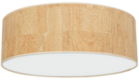 Milagro - Lampa sufitowa CORK White/Cork 3xE27  Ø60cm