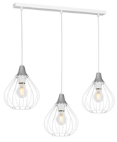 Milagro - Lampa wisząca KANE WHITE 3xE27