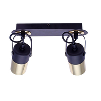 Milagro - Lampa sufitowa WILSON BLACK 2xGU10