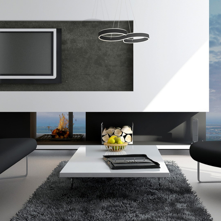 Milagro - Lampa wisząca INFINITY BLACK 60W LED