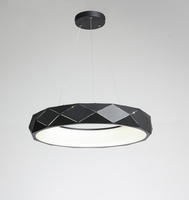 Lampa wisząca Reus czarna LED 4000K