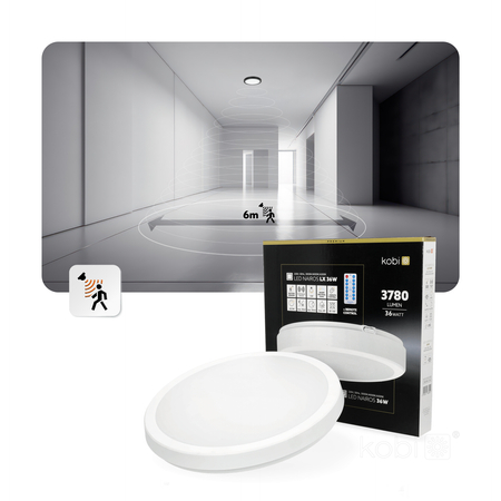 Plafon LED NAIROS G2 36W 3CCT IP65 biały Kobi Premium