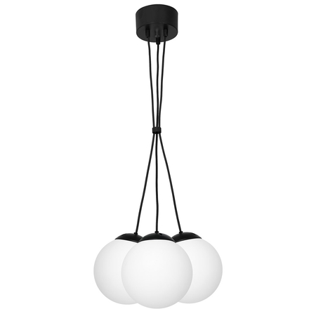 Milagro - Lampa wisząca LIMA BLACK 3xE14