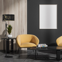Milagro - Lampa podłogowa SENSO Black/Gold 1xE27 + 1x mini GU10
