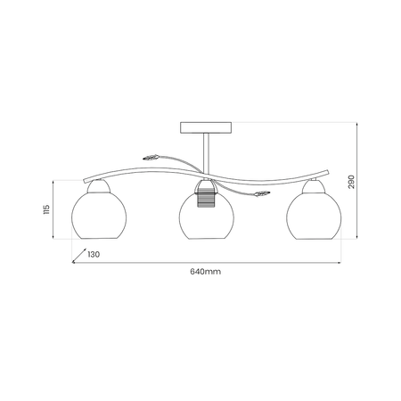 Lampa sufitowa Connor 3xE27 Biały
