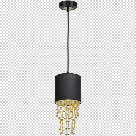 Milagro - Lampa wisząca ALMERIA BLACK/GOLD 1xE27