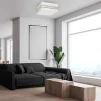 Milagro - Lampa sufitowa Kwadrat ULTIMO WHITE 2xE27