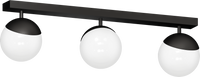 Milagro - Lampa sufitowa SFERA BLACK 3xE14