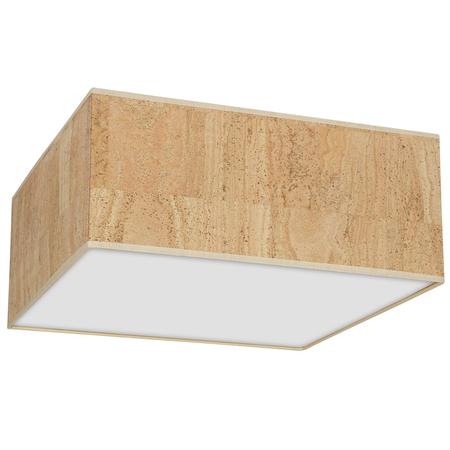 Milagro - Lampa sufitowa CORK White/Cork 3xE27
