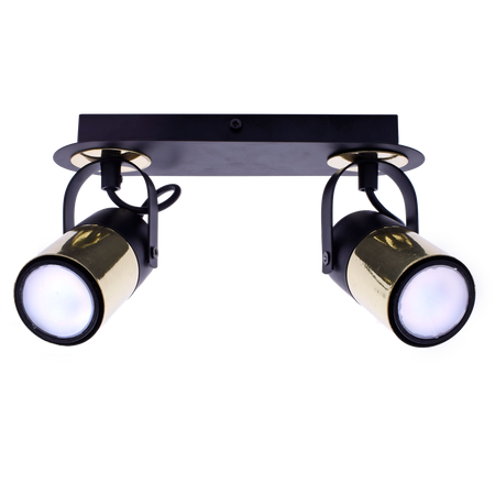 Milagro - Lampa sufitowa WILSON BLACK 2xGU10