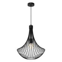 Milagro - Lampa wisząca CESTA BLACK 1xE27