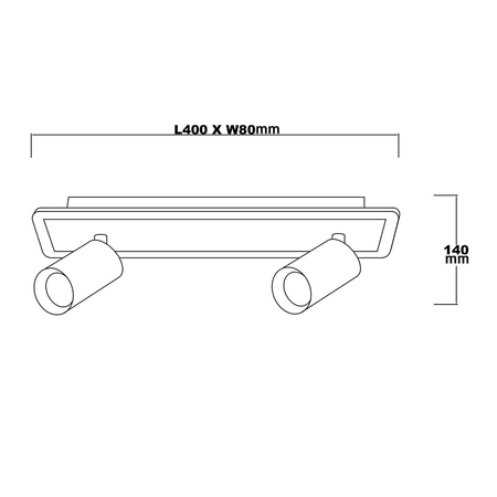 Spot Parma 2 biały 2xGU10 LED CCT