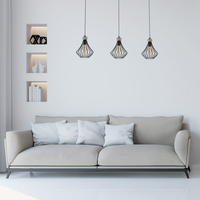 Milagro - Lampa wisząca JEWEL BLACK 3xE27