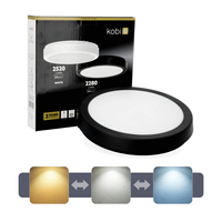 Plafon LED NAIROS G2 24W 3CCT IP65 czarny Kobi Premium