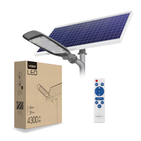 Lampa uliczna panel solarny LED 60W 4300lm + pilot