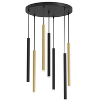 Milagro - Lampa wisząca MONZA BRASS 7xG9 max 8W LED