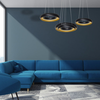 Milagro - LAMPA WISZĄCA RONDO NERO 36W LED