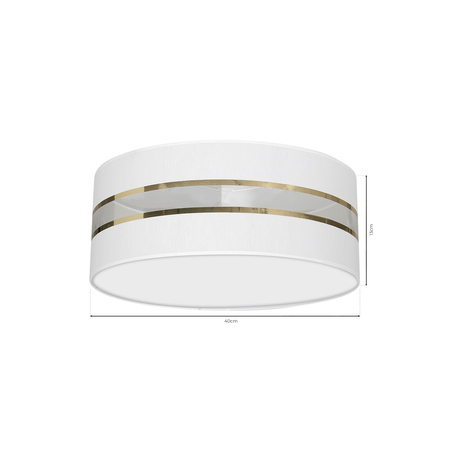 Milagro - Lampa Sufitowa ULTIMO WHITE 2xE27 Ø40cm