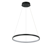 Lampa wisząca Ring 40 cm czarna LED