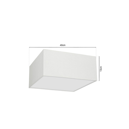 Milagro - Lampa sufitowa ALBION BIEL / BAWEŁNA 2xE27