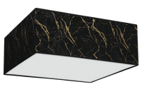 Milagro - Lampa sufitowa SENSO Black/Gold kwadrat 3xE27