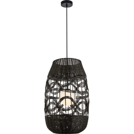 Milagro - Lampa wisząca ARONA BLACK 1xE14 fi 400