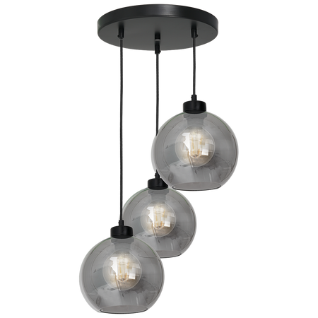 Milagro - Lampa wisząca SOFIA SMOKED 3xE27