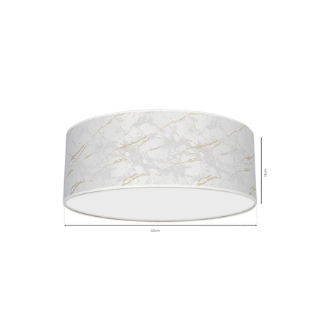 Milagro - Lampa sufitowa SENSO White/Gold 3xE27 Ø50cm