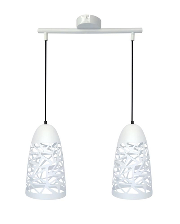 SABRIN LAMPA WISZĄCA  2X60W E27 BIAŁY