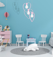 Milagro - Lampa wisząca AMORE PINK 3xE27