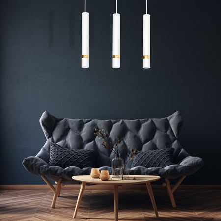 Milagro - Lampa wisząca JOKER WHITE/GOLD 3xGU10