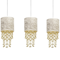 Milagro - Lampa wisząca ALMERIA WHITE/GOLD 3xE27